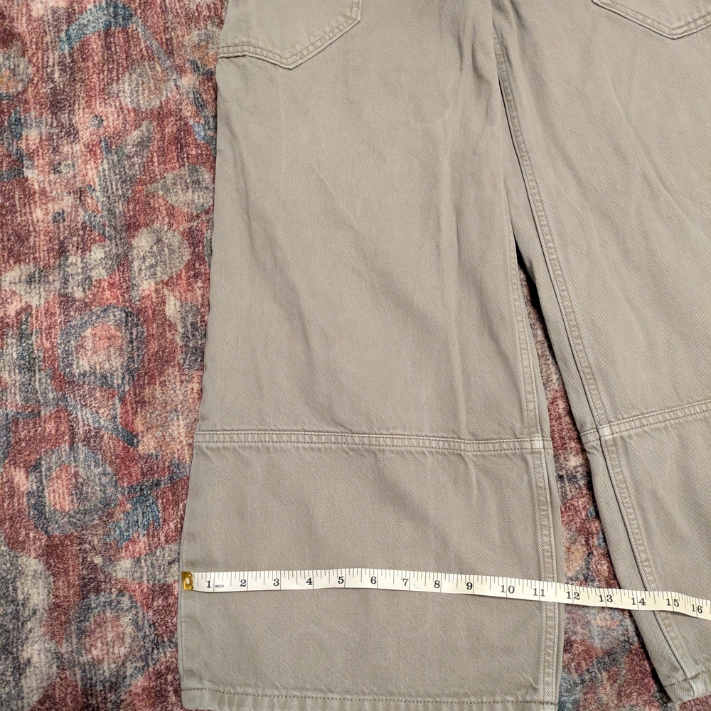 Everlane Gardner Jeans Gray/Green Wide-Leg Pants - Picture 3 of 7